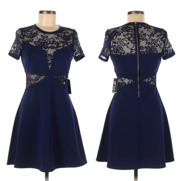 π¨ 50% OFF BUNDLES! ENDS 12/7 π¨ NWT Express Lace Cut-Out Dress - Picture 1 of 7